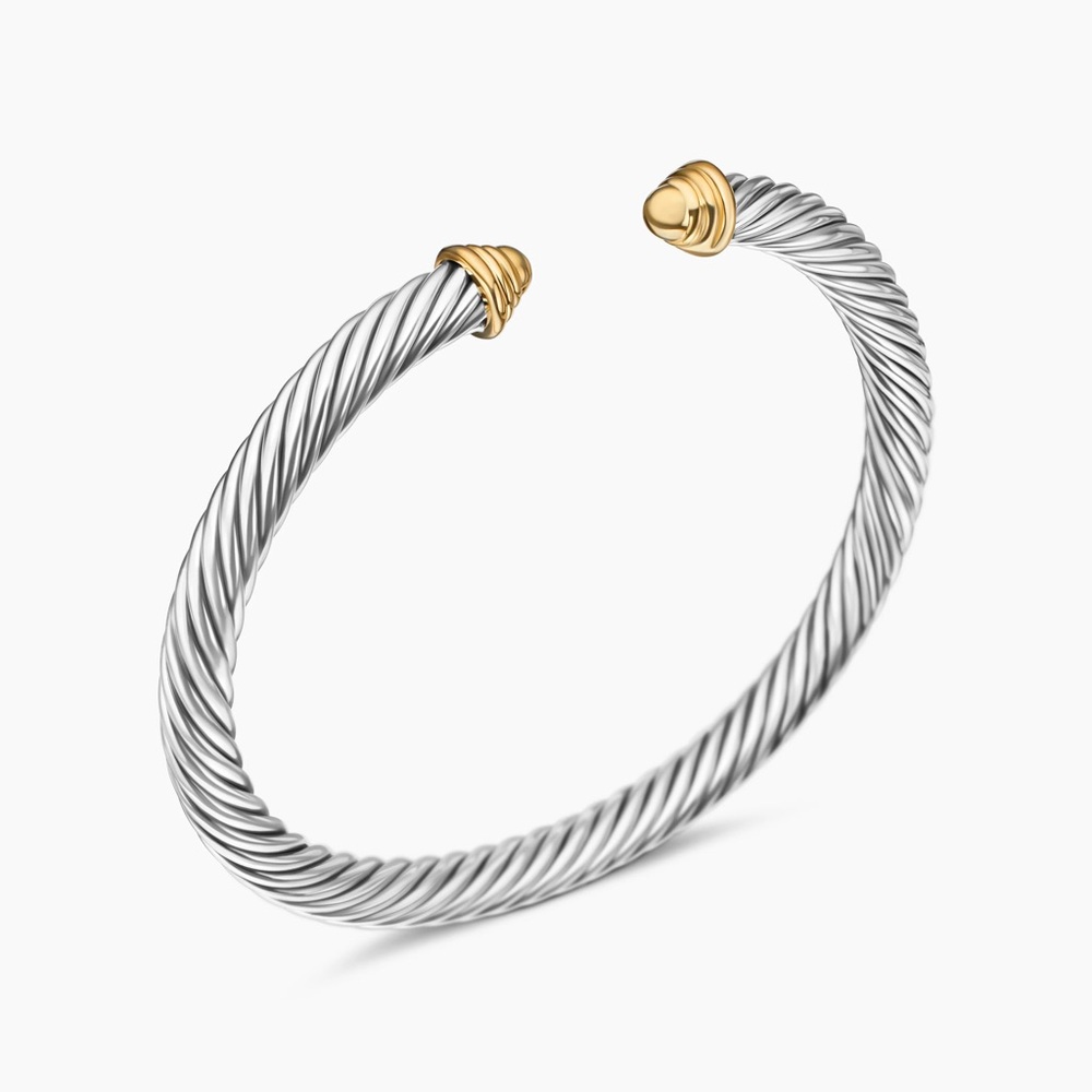 David Yurman Silver and Gold Bracelet